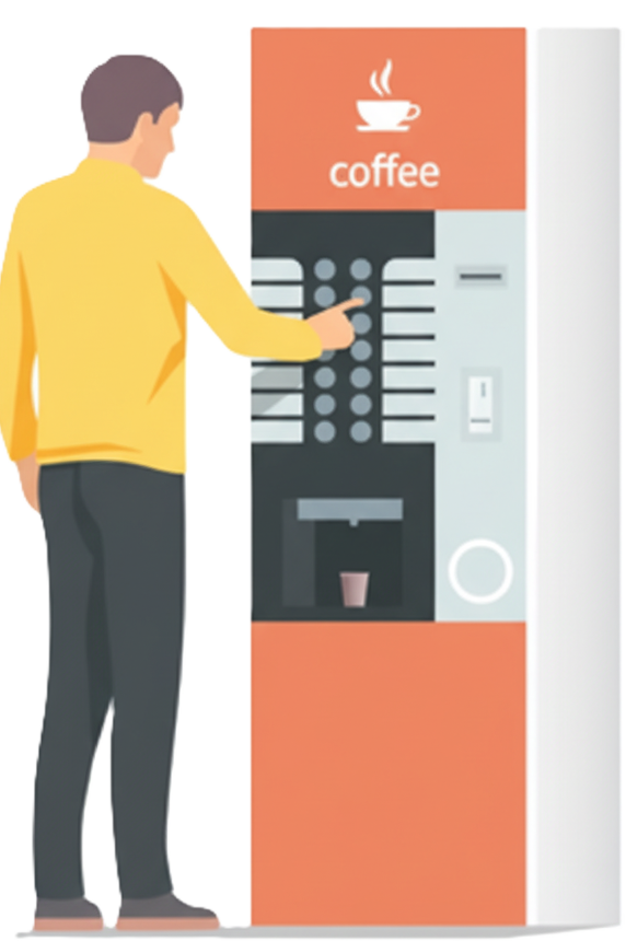 Stand-Alone Coffee Vending Machine
