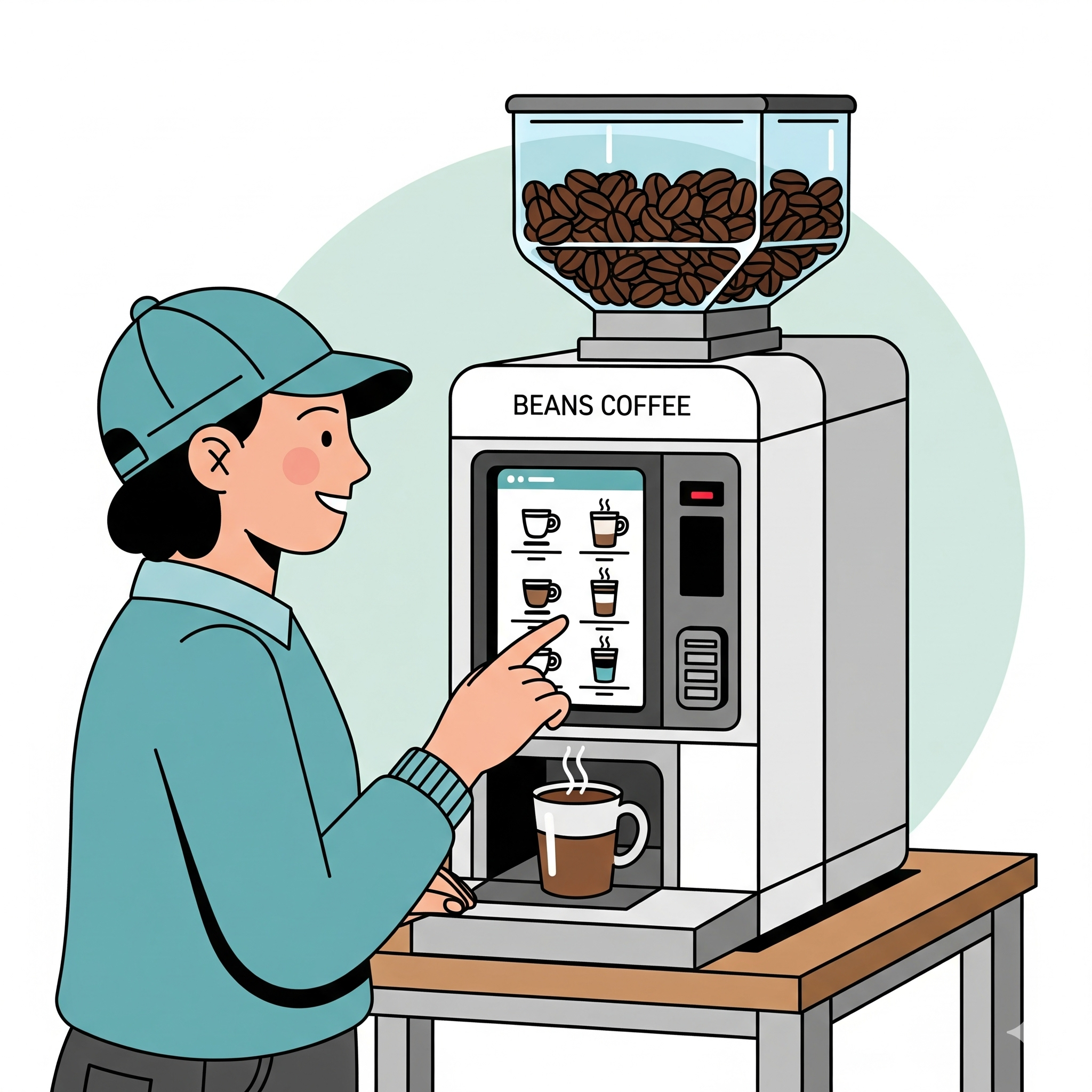 Beans Table Top Coffee Vending Machine V1