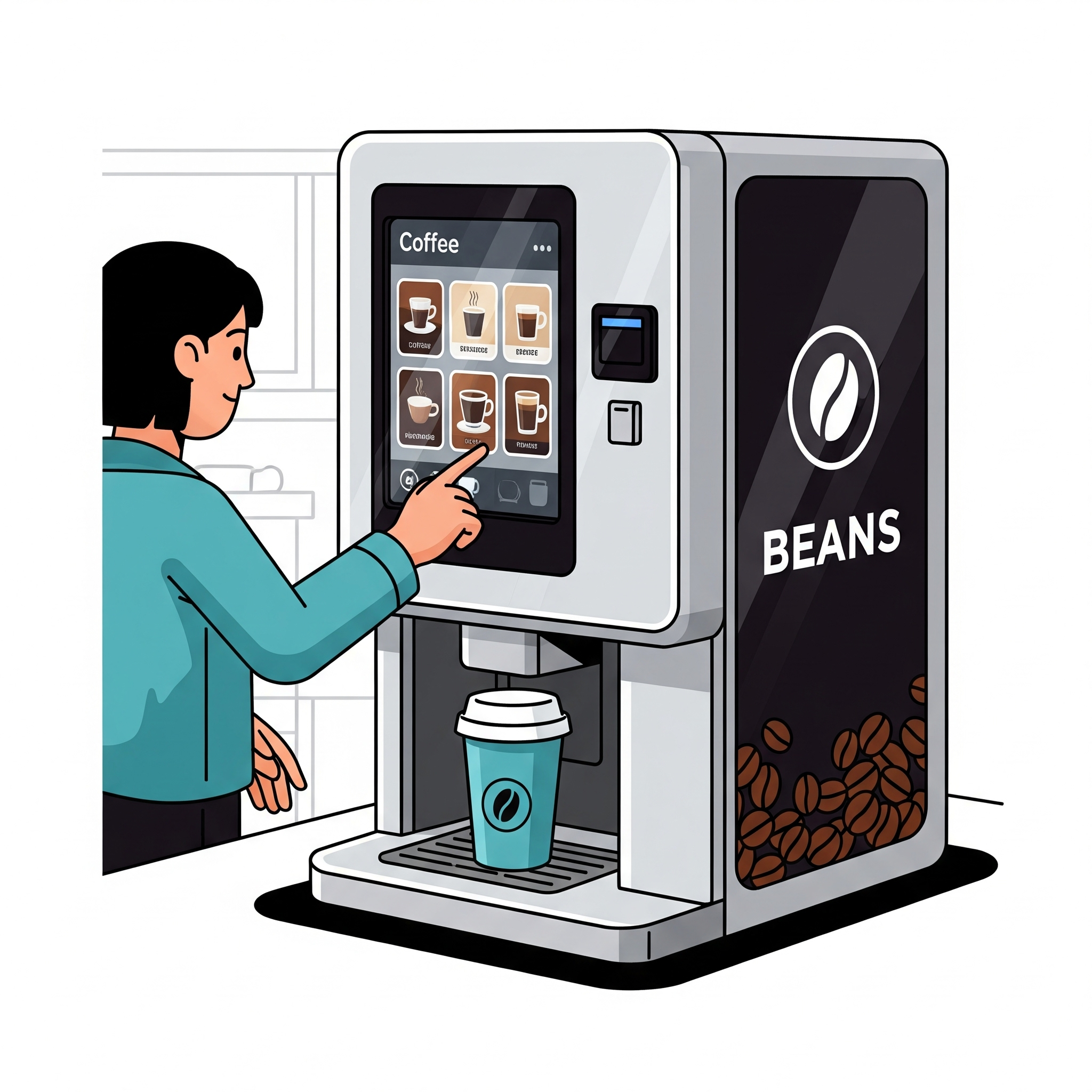 Beans Table Top Coffee Vending Machine V2